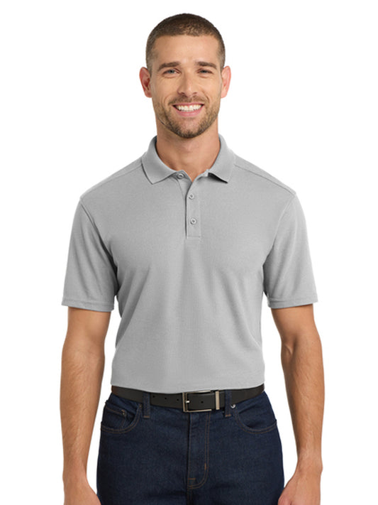 Men's Pocketless EZPerfomance Pique Polo - K600 - Gusty Grey