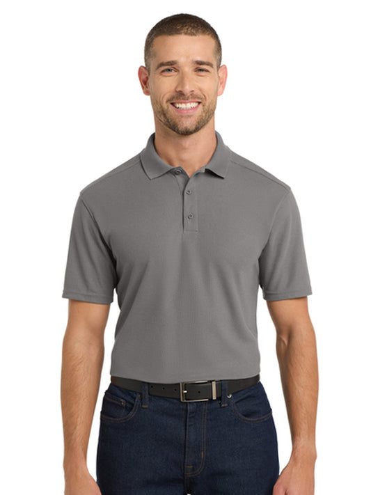 Men's Pocketless EZPerfomance Pique Polo - K600 - Sterling Grey