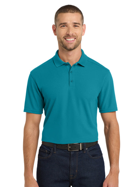 Men's Pocketless EZPerfomance Pique Polo - K600 - Teal