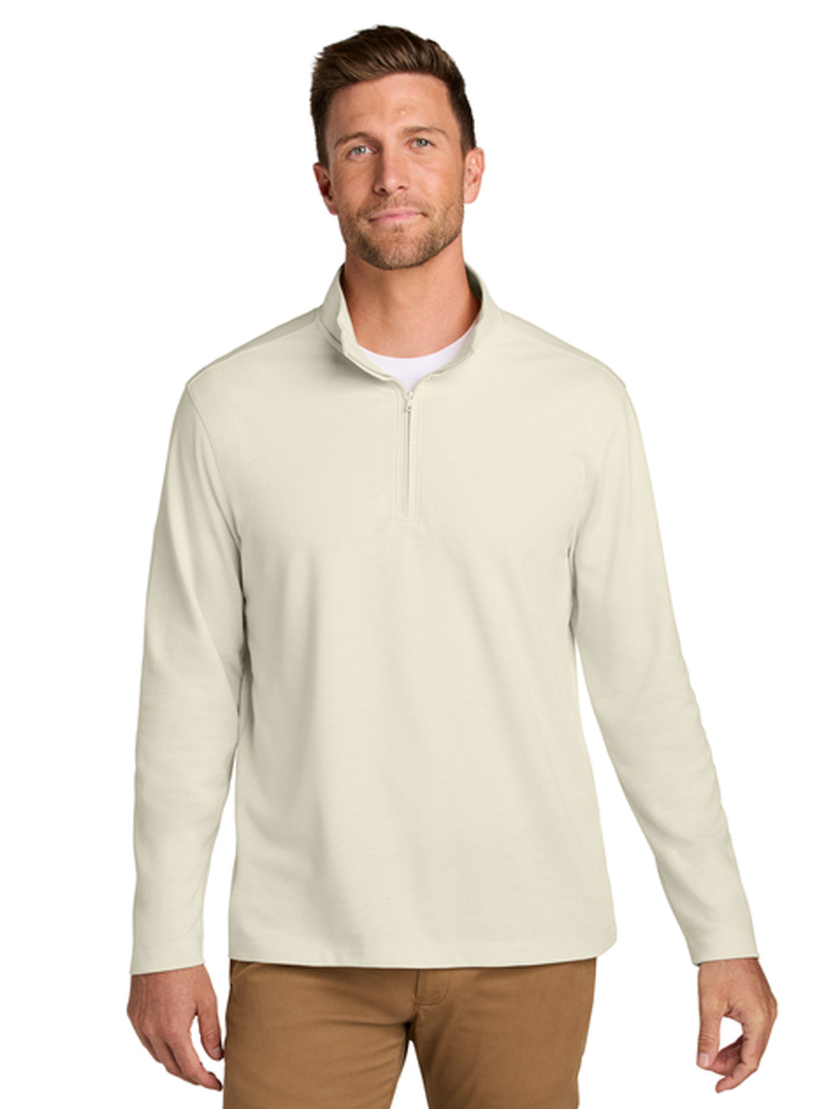 Men's Breakwater 1/4-Zip Pullover Sweatshirt - K820 - Parchment
