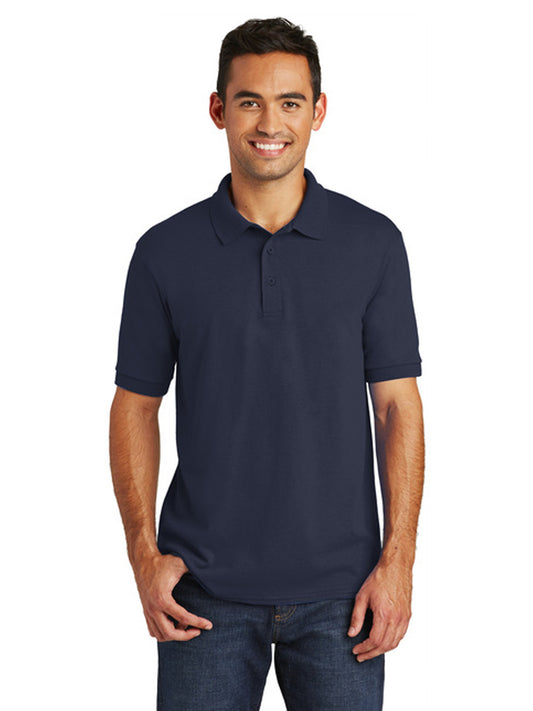 Men's Pocketless Jersey Knit Polo - KP55 - Deep Navy