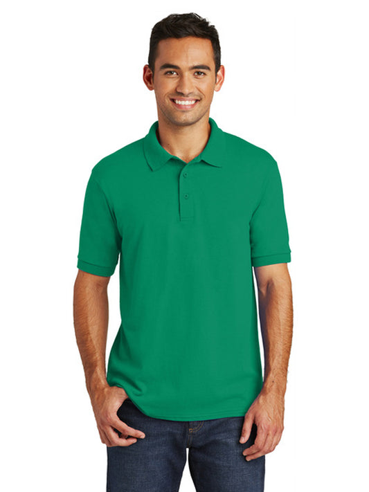 Men's Pocketless Jersey Knit Polo - KP55 - Kelly