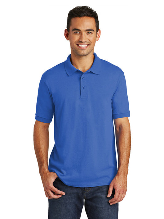 Men's Pocketless Jersey Knit Polo - KP55 - Royal