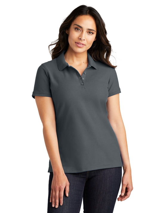 Women's Classic Pique Polo Shirt - L100 - Graphite