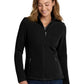 Women's Two-Pocket Value Fleece Jacket - L217 - Black