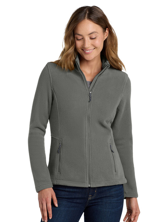 Women's Two-Pocket Value Fleece Jacket - L217 - Deep Smoke