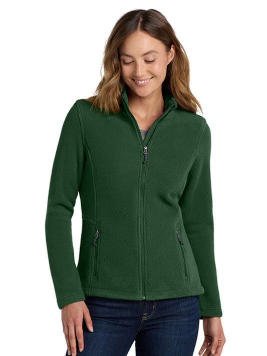 Women's Two-Pocket Value Fleece Jacket - L217 - Forest Green