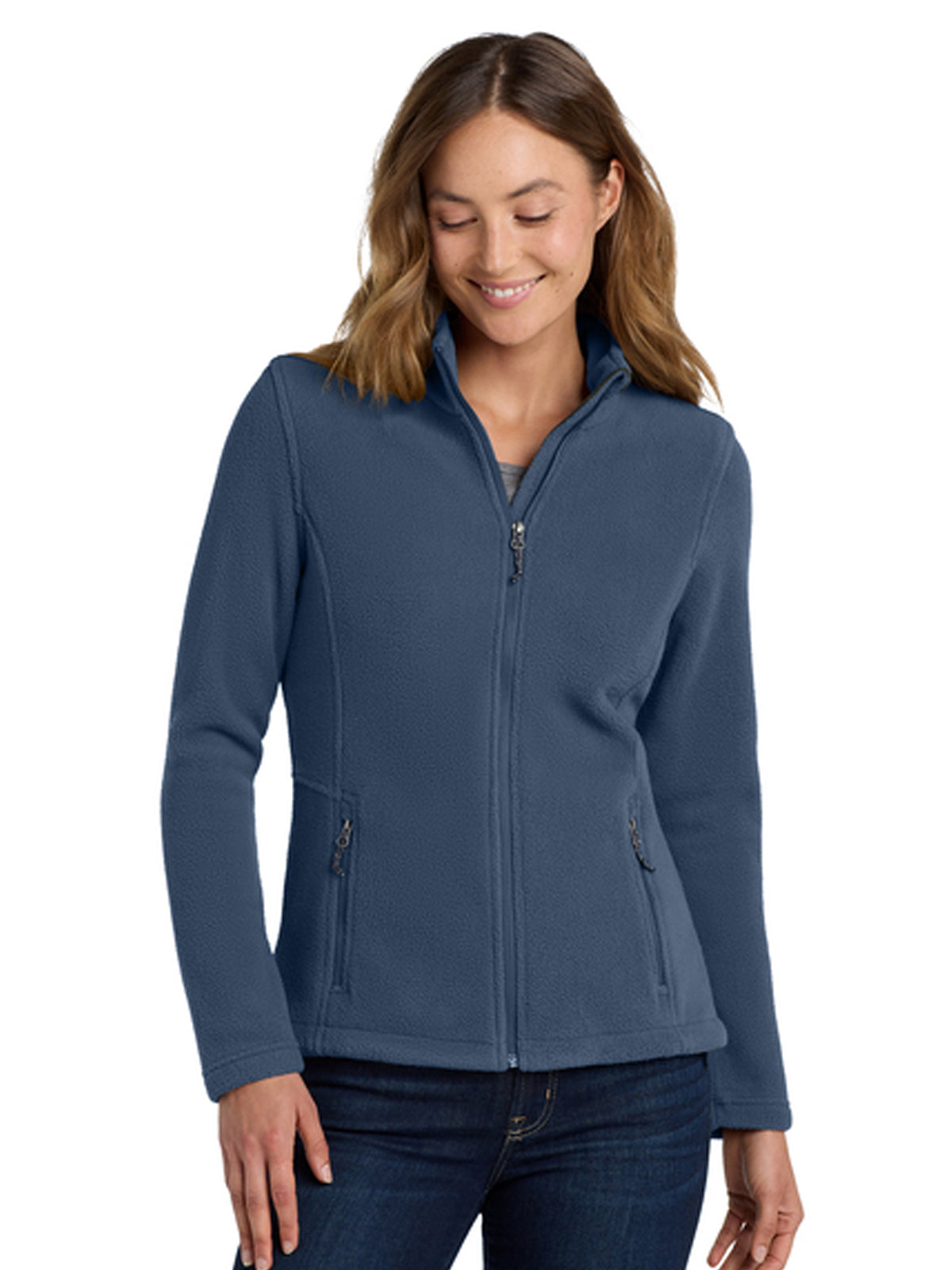 Women's Two-Pocket Value Fleece Jacket - L217 - Insignia Blue