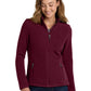 Women's Two-Pocket Value Fleece Jacket - L217 - Maroon