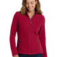 Women's Two-Pocket Value Fleece Jacket - L217 - True Red