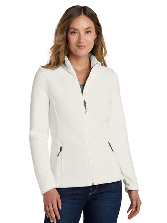 Women's Two-Pocket Value Fleece Jacket - L217 - Winter White