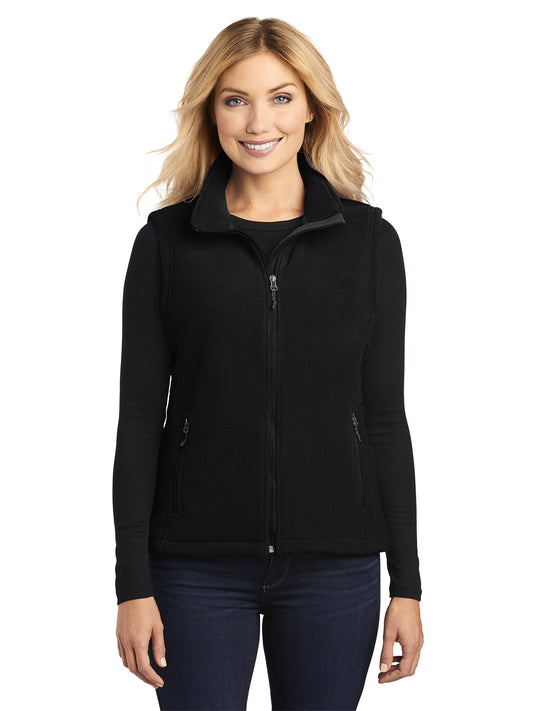 Women's Fleece Vest - L219 - Black