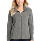 Women's Full-Zip Jacket - L235 - Pearl Grey Heather