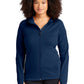 Women's Three-Pocket Tech Fleece Full-Zip Hooded Jacket - L248 - True Navy