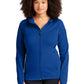 Women's Three-Pocket Tech Fleece Full-Zip Hooded Jacket - L248 - True Royal