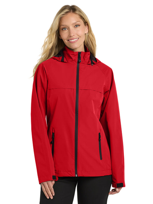 Women's Two-Pocket Torrent Waterproof Jacket - L333 - Deep Red