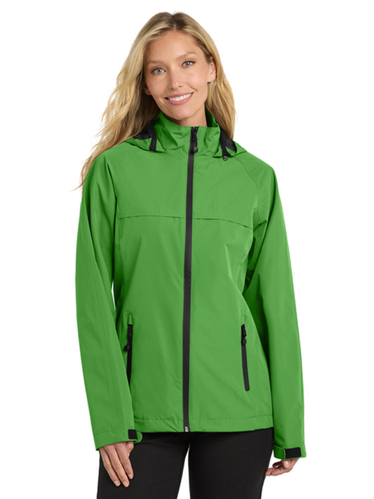 Women's Two-Pocket Torrent Waterproof Jacket - L333 - Vine Green