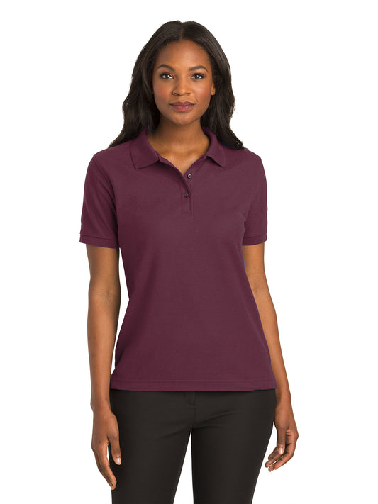 Women's Silk Touch Polo Shirt - L500 - Burgundy