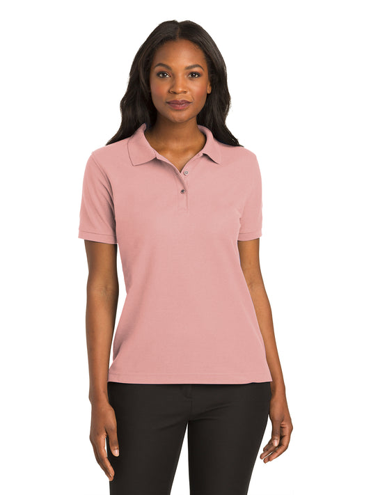 Women's Silk Touch Polo Shirt - L500 - Light Pink