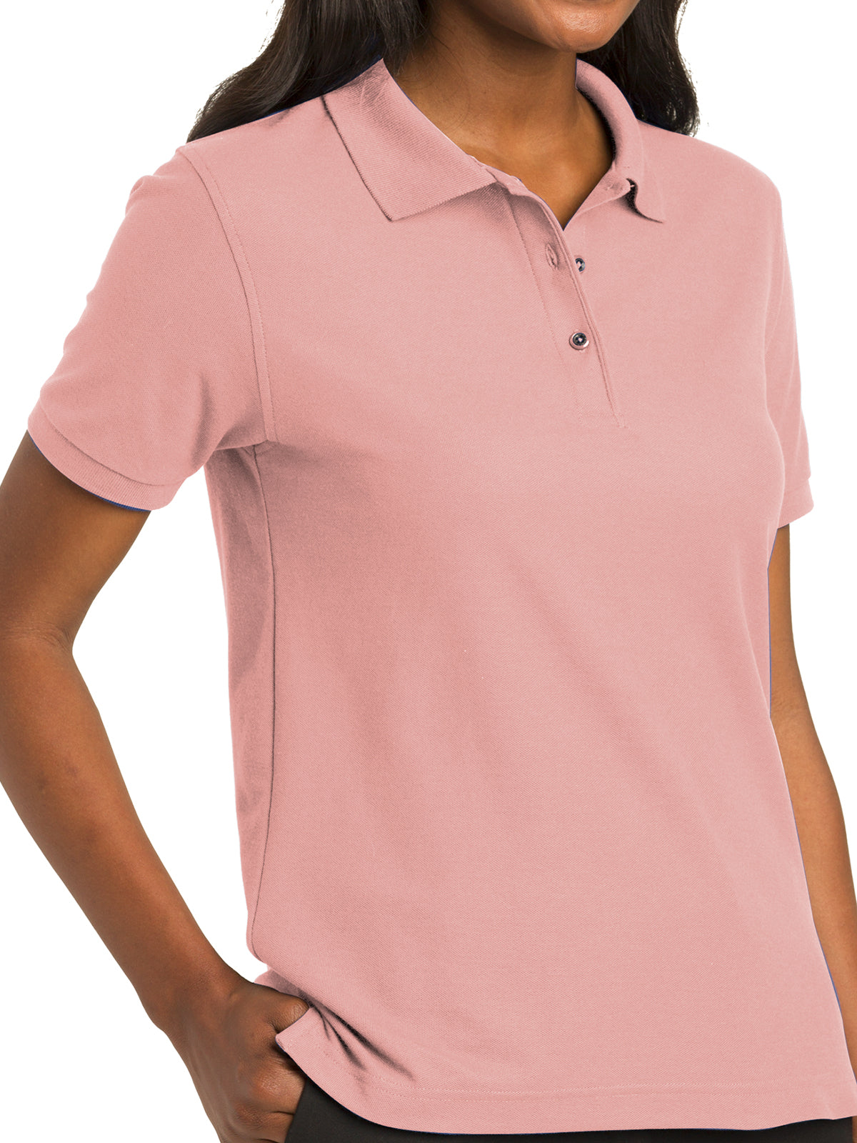 Women's Silk Touch Polo Shirt - L500 - Light Pink