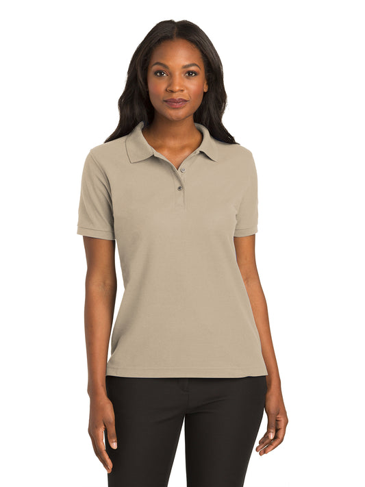 Women's Silk Touch Polo Shirt - L500 - Stone