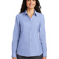 Women's Oxford Button Up Shirt - L658 - Oxford Blue
