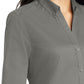Women's 3/4 Sleeve Twill Shirt - L665 - Monument Grey