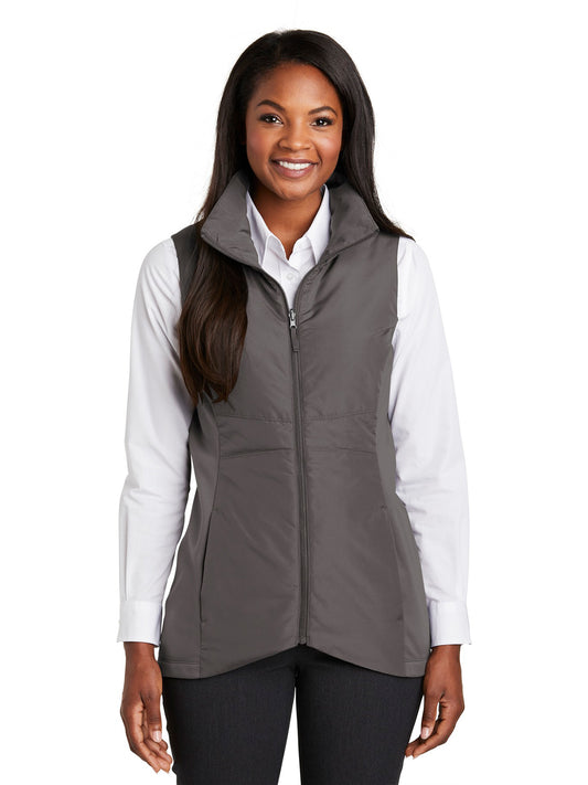 Women's Soft Shell Microfleece Lined Vest - L903 - Graphite
