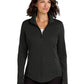 Women's 2-Pocket Smooth Fleece Jacket - L904 - Deep Black