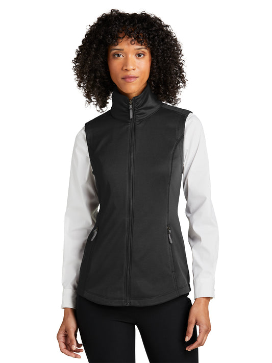 Women's Smooth Fleece Vest - L906 - Black