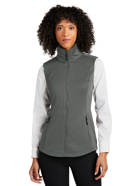 Women's Smooth Fleece Vest - L906 - Graphite