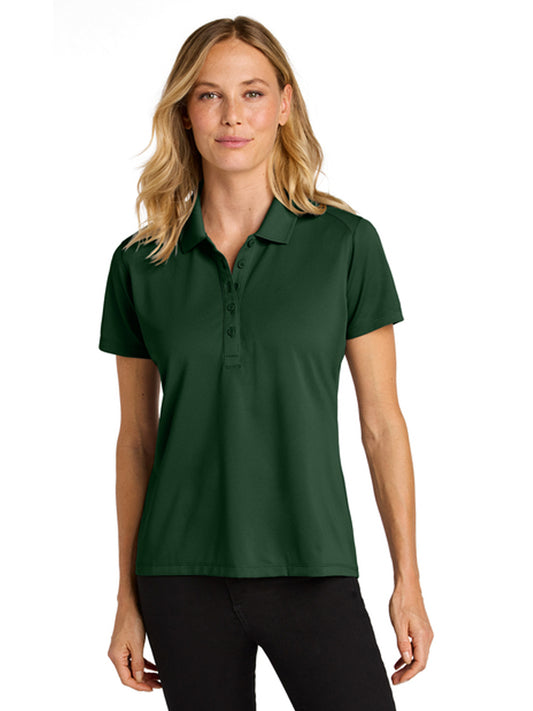 Women's Pocketless Moisture Wicking Polo - LK240 - Deep Forest Green