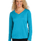 Women's Long Sleeve PosiCharge Competitor V-Neck T-Shirt - LST353LS - Atomic Blue