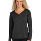 Women's Long Sleeve PosiCharge Competitor V-Neck T-Shirt - LST353LS - Black