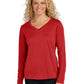 Women's Long Sleeve PosiCharge Competitor V-Neck T-Shirt - LST353LS - Deep Red