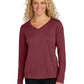 Women's Long Sleeve PosiCharge Competitor V-Neck T-Shirt - LST353LS - Maroon
