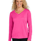 Women's Long Sleeve PosiCharge Competitor V-Neck T-Shirt - LST353LS - Neon Pink