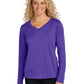 Women's Long Sleeve PosiCharge Competitor V-Neck T-Shirt - LST353LS - Purple
