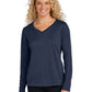 Women's Long Sleeve PosiCharge Competitor V-Neck T-Shirt - LST353LS - True Navy