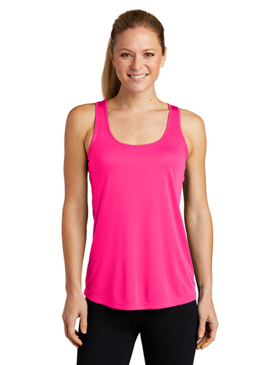 Women's Pocketless Moisture-Wicking Tank Top - LST356 - Neon Pink