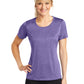 Women's Heather Contender Scoop Neck Tee - LST360 - Purple Heather