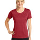 Women's Heather Contender Scoop Neck Tee - LST360 - Scarlet Heather