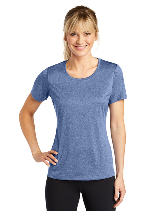 Women's Heather Contender Scoop Neck Tee - LST360 - True Navy Heather