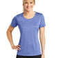 Women's Heather Contender Scoop Neck Tee - LST360 - True Royal Heather