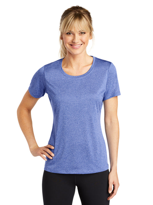 Women's Heather Contender Scoop Neck Tee - LST360 - True Royal Heather