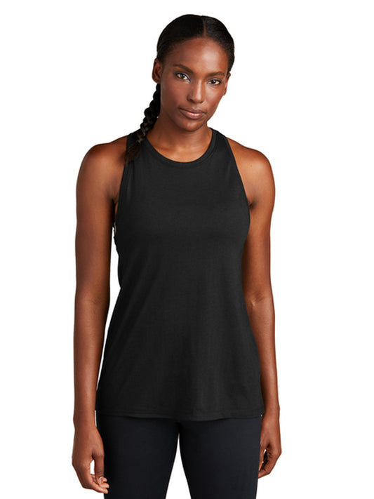 Women's Pocketless Tri-Blend Tank Top - LST402 - Black Triad Solid