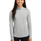 Women's Pocketless 1/4-Zip Pullover Sweatshirt - LST407 - Light Grey Heather