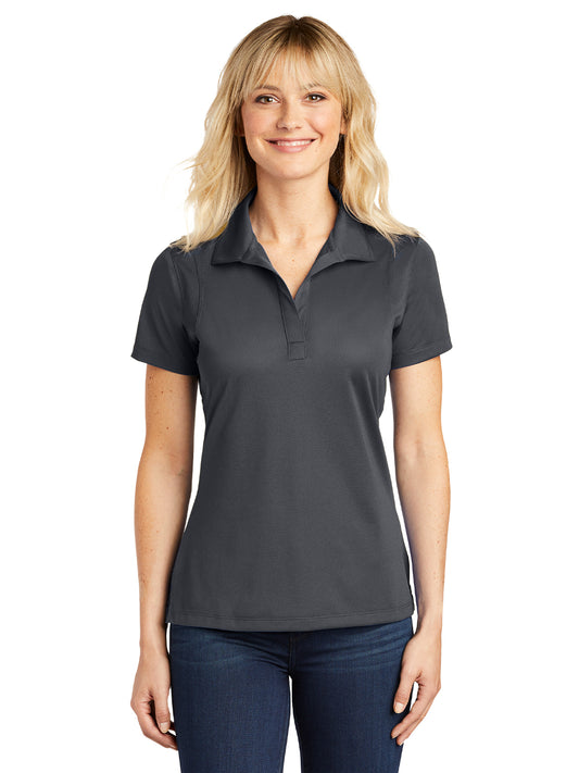 Women's Micropique Sport Polo - LST650 - Iron Grey
