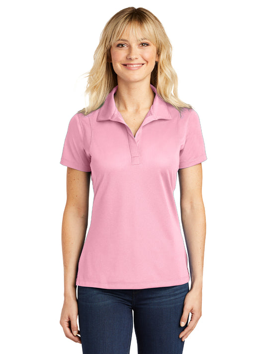 Women's Micropique Sport Polo - LST650 - Light Pink