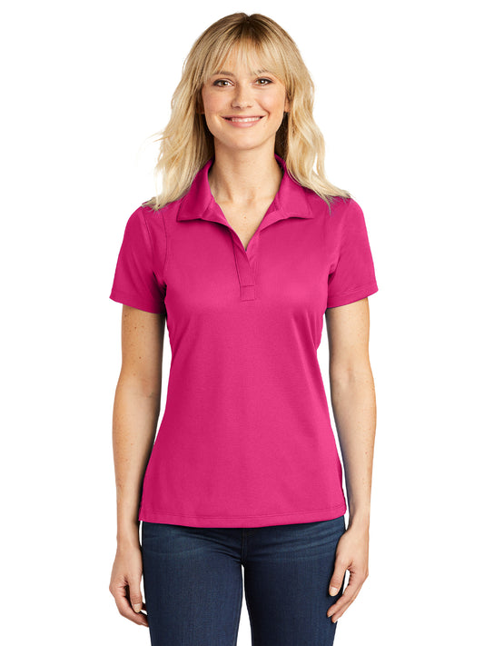 Women's Micropique Sport Polo - LST650 - Pink Raspberry